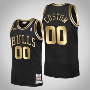Men Lakers Custom Black Hardwood Classics Limited Allocation Jersey 2021  Golden Edition