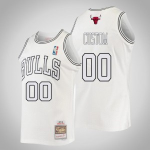 Personalized Chicago Bulls Throwback Red Black Stripe Jersey