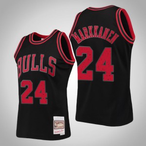Jordan Nike NBA Markkanen Bulls 2020 Basketball Jersey - Black