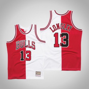 Mitchell & Ness Swingman Luc Longley Chicago Bulls White 1997-98 Jersey